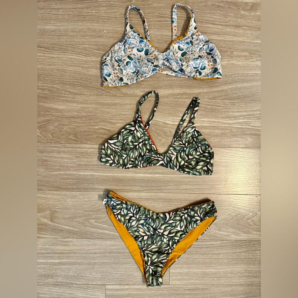 Bikini, two tops and one bottom, size small /medium.